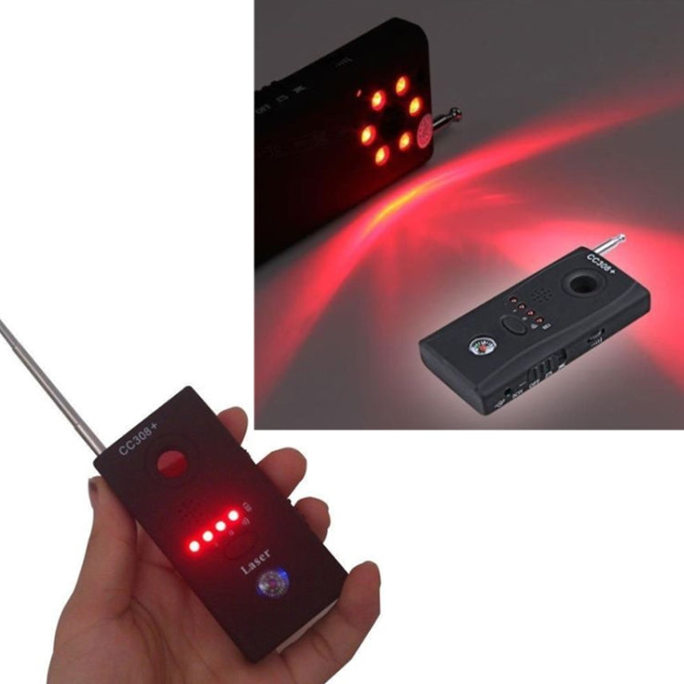 CC308+ Multi Wireless Camera Lens Detector Radio Wave Signal Detect Full-range RF GSM Device Finder CC308+ Multi Wireless Camera Lens Detector Radio Wave Signal Detect Full-range RF GSM Device Finder